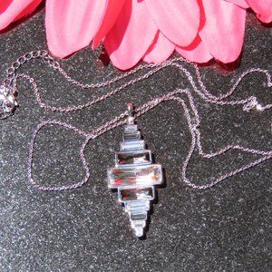 Swarovski Crystal necklace - Blk diamond